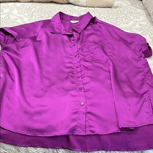 Entro Vibrant Purple Button Down Shirt